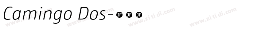Camingo Dos字体转换